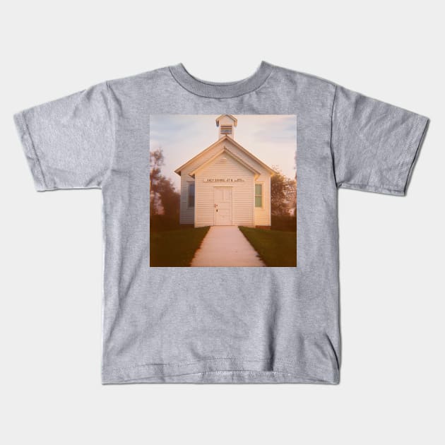 Wisconsin Rural Schoolhouse - Lomography Medium Format Diana F+ Kids T-Shirt by ztrnorge